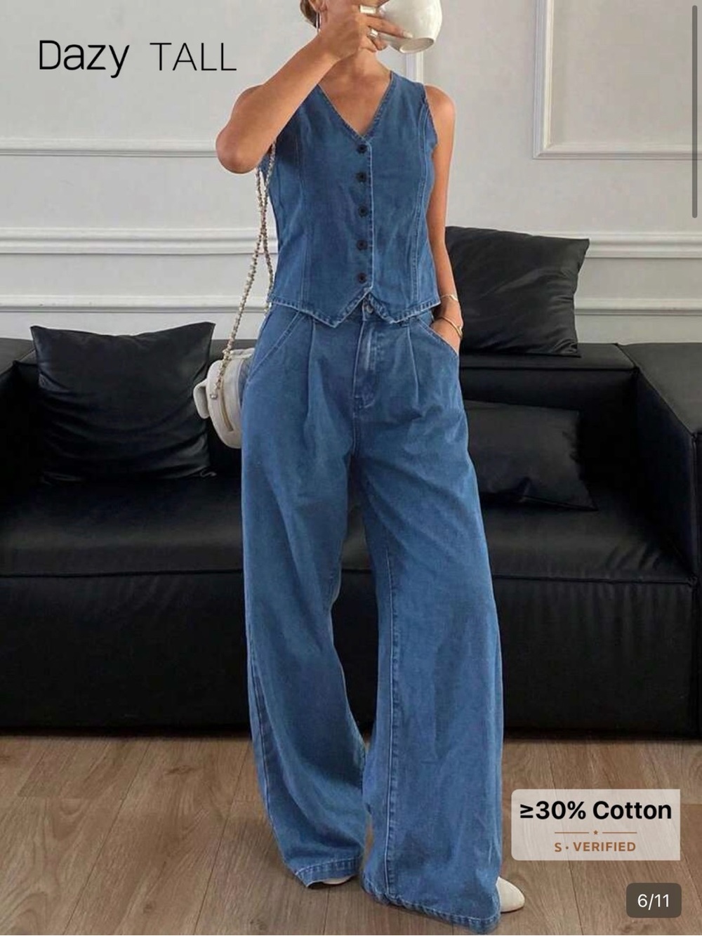 SHEIN denim set women